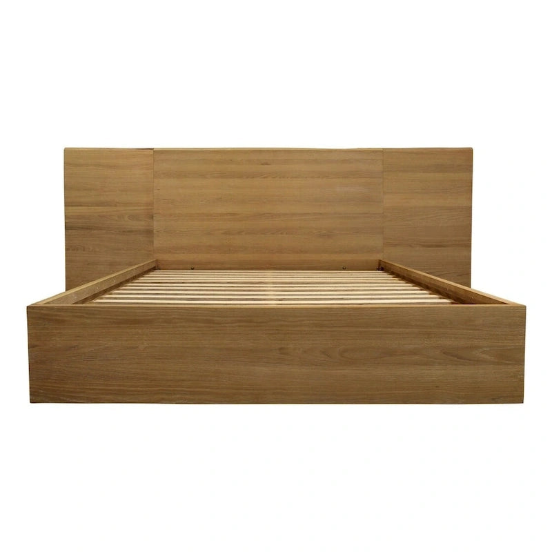 Cadre de lit King en bois naturel
