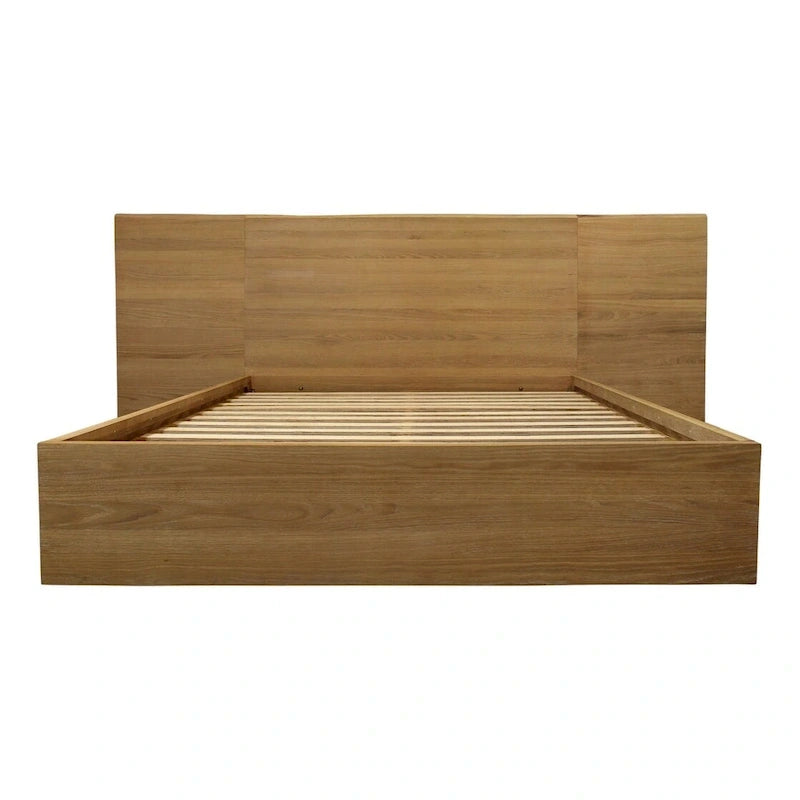 Cadre de lit King en bois naturel