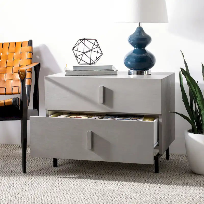 Meuble de rangement gris/noir