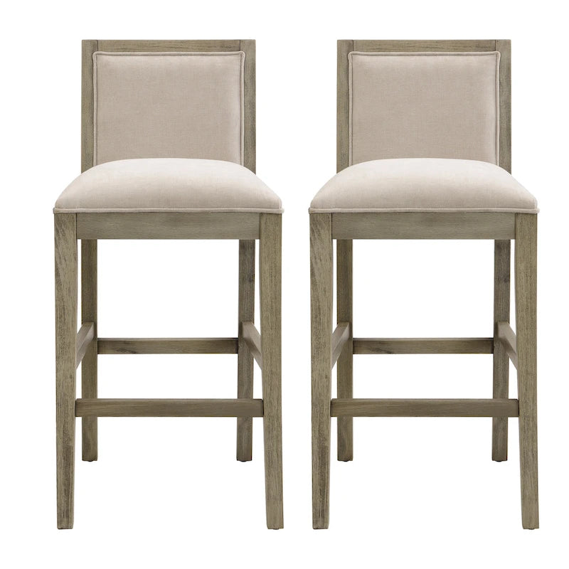 Tabourets de bar rétro, chaises de bar de 77,5 cm rembourrées