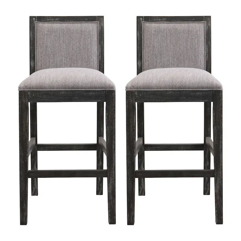 Tabourets de bar rétro, chaises de bar de 77,5 cm rembourrées