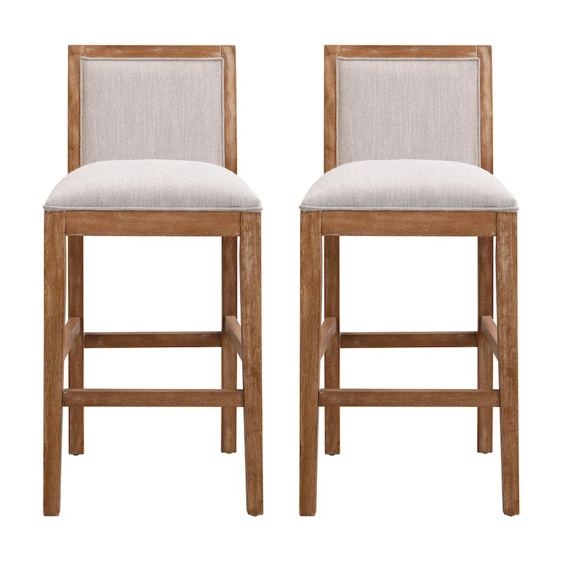 Tabourets de bar rétro, chaises de bar de 77,5 cm rembourrées