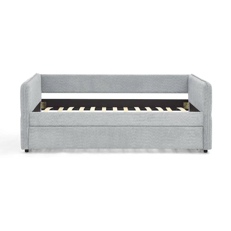 Lit de repos double en bouclette avec lit gigogne