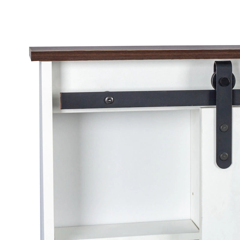 Coiffeuse large avec 4 tiroirs et 1 meuble