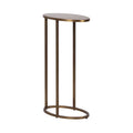 Table d'appoint ovale en métal