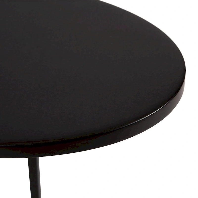 Table d'appoint ovale en métal