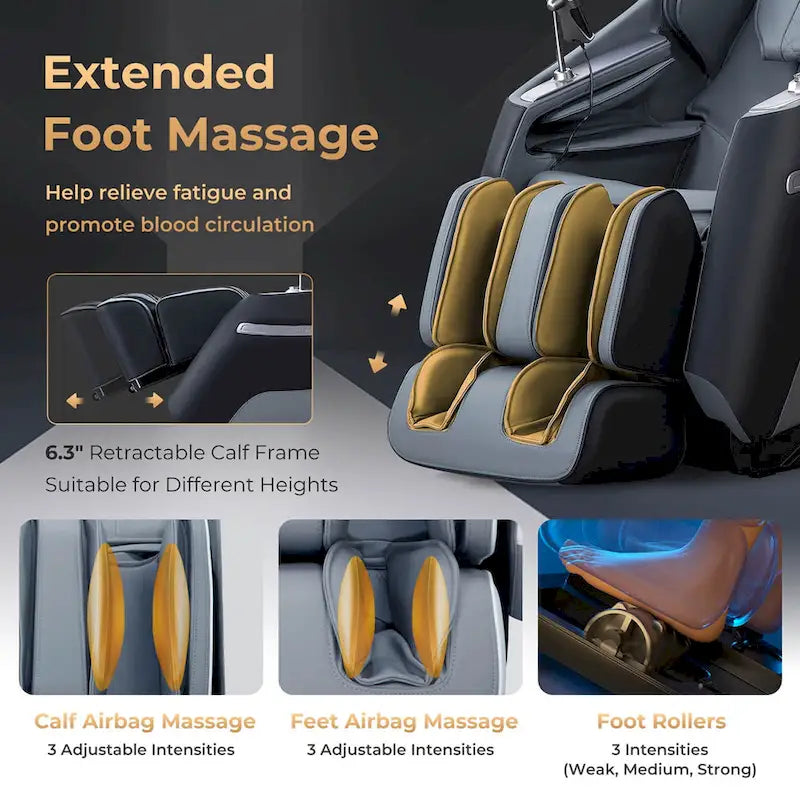 Fauteuil de massage corporel avec suivi lombaire