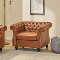 Fauteuil d'appoint capitonné en PU