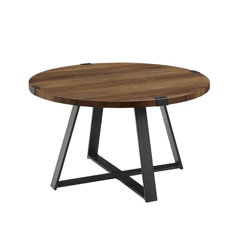 Table basse ronde en métal Wrap