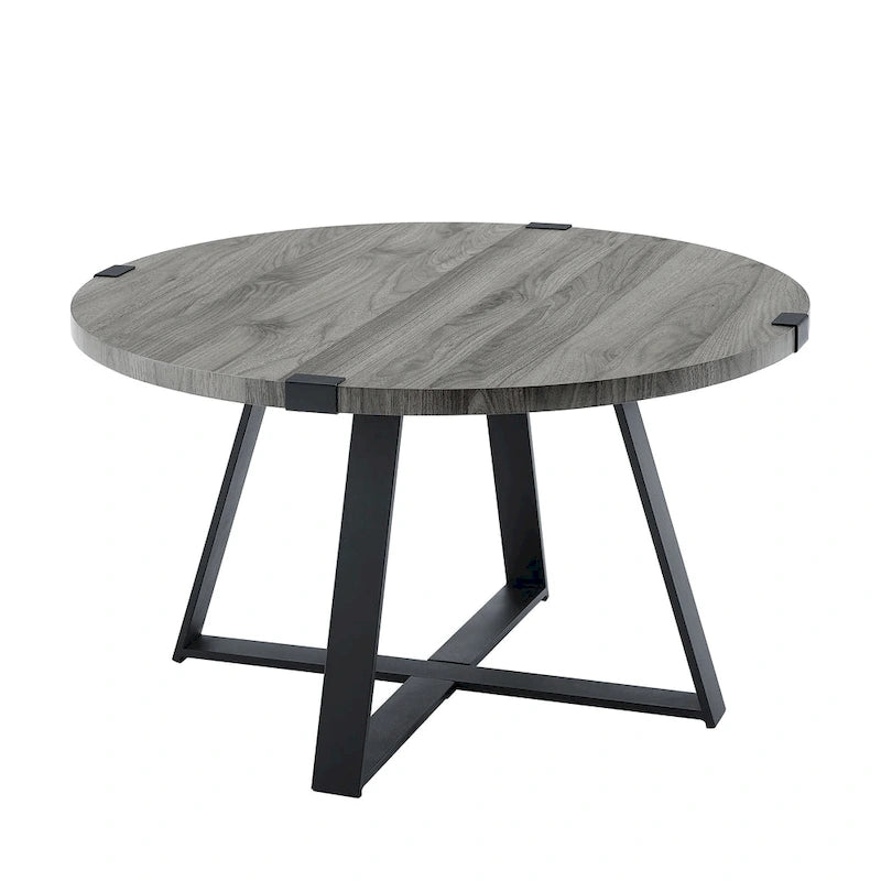 Table basse ronde en métal Wrap