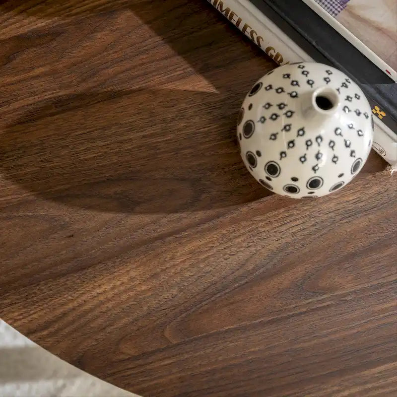 Table basse ronde en métal Wrap