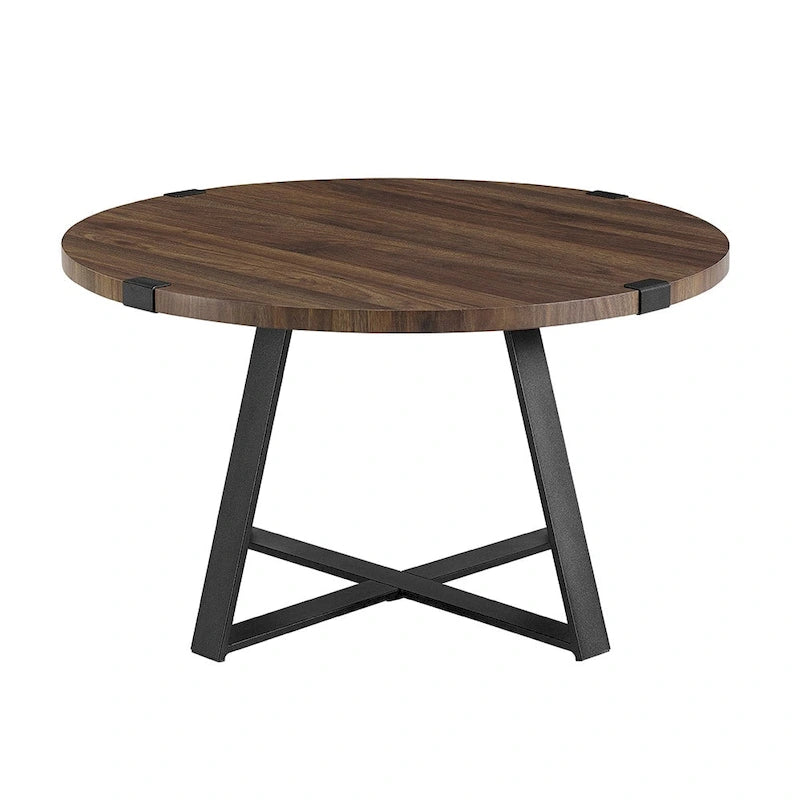 Table basse ronde en métal Wrap