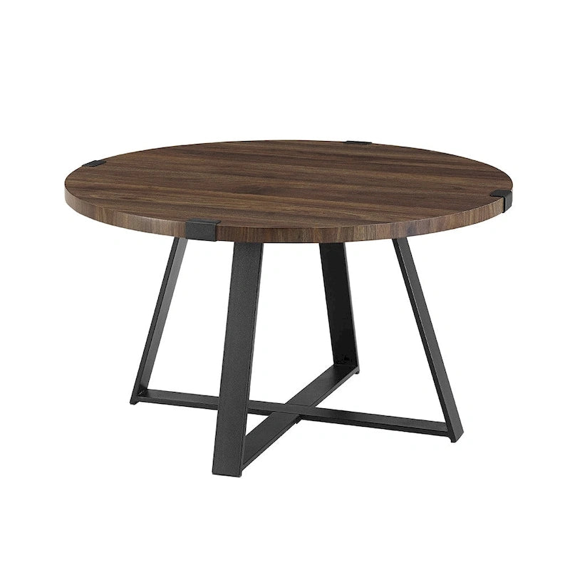 Table basse ronde en métal Wrap