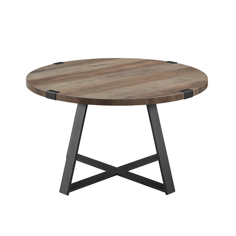 Table basse ronde en métal Wrap