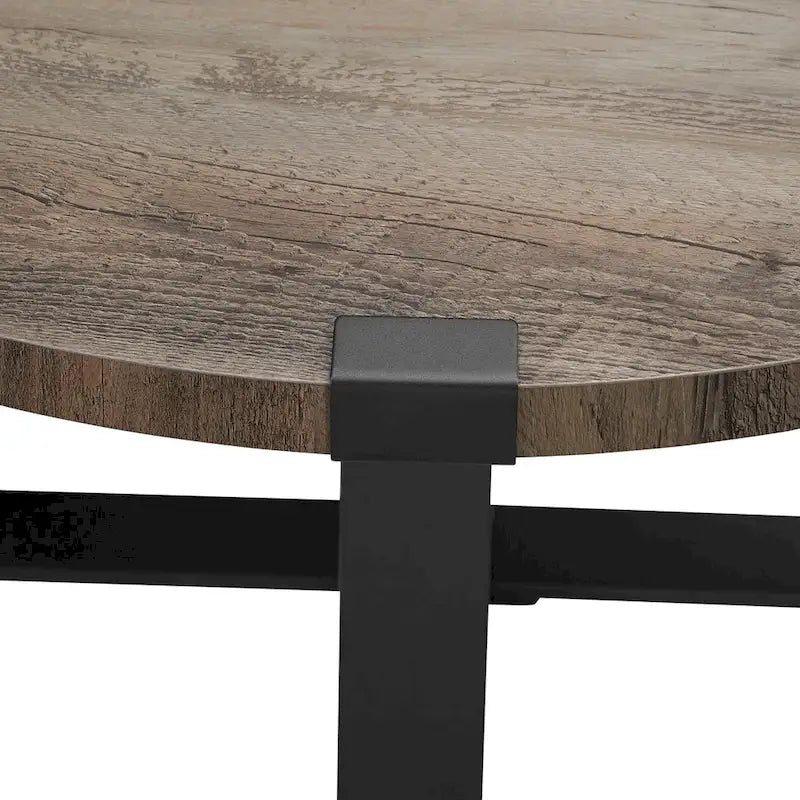 Table basse ronde en métal Wrap