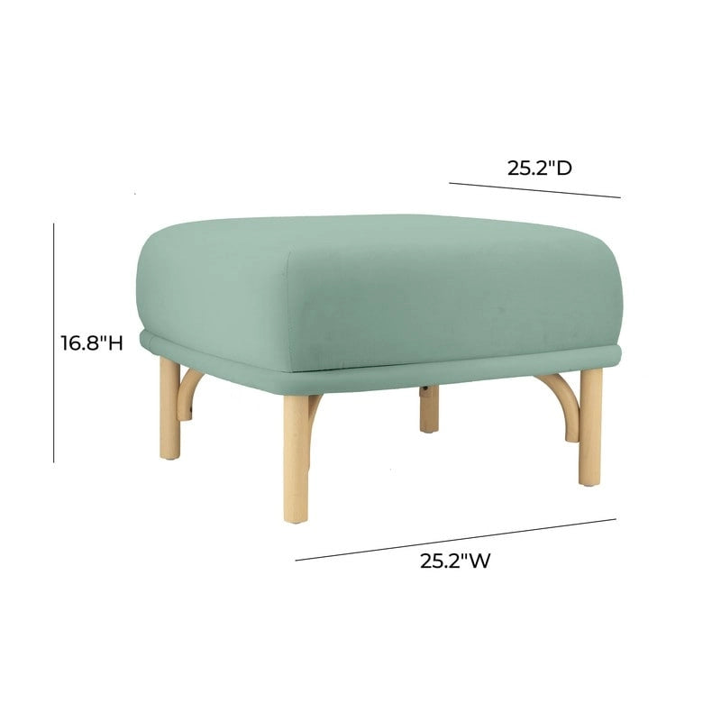 Somptueux pouf ottoman en velours