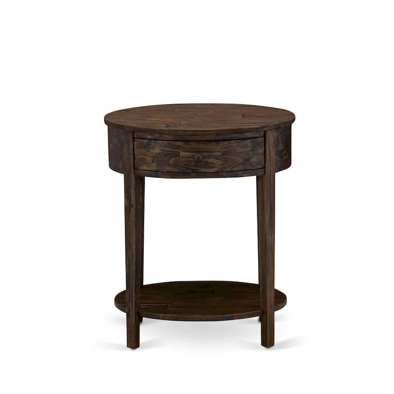 Cadre de lit Tête de lit marron et 1 table de chevet en bois