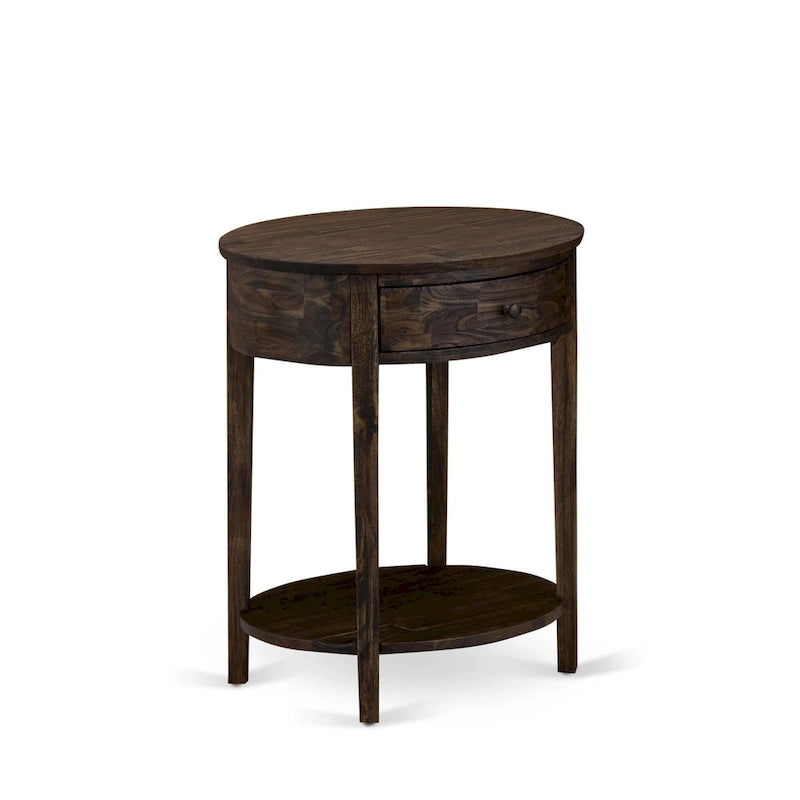 Cadre de lit Tête de lit marron et 1 table de chevet en bois