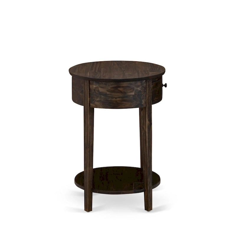 Cadre de lit Tête de lit marron et 1 table de chevet en bois