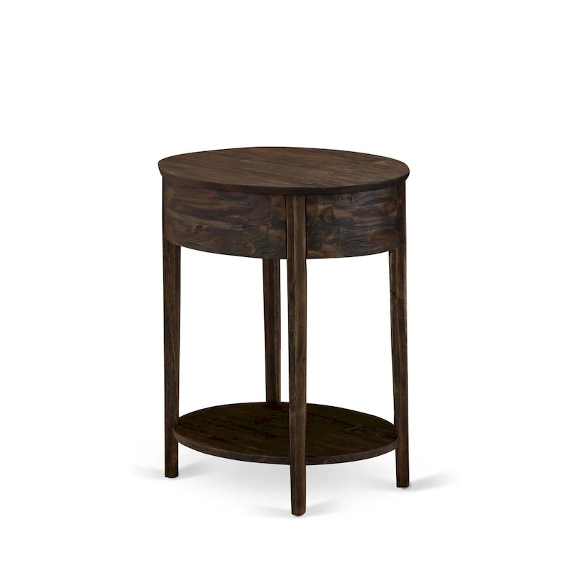 Cadre de lit Tête de lit marron et 1 table de chevet en bois