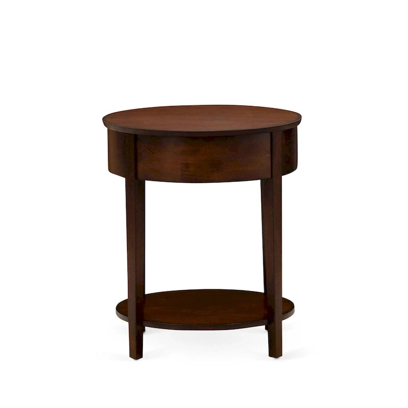 Cadre de lit Tête de lit marron et 1 table de chevet en bois