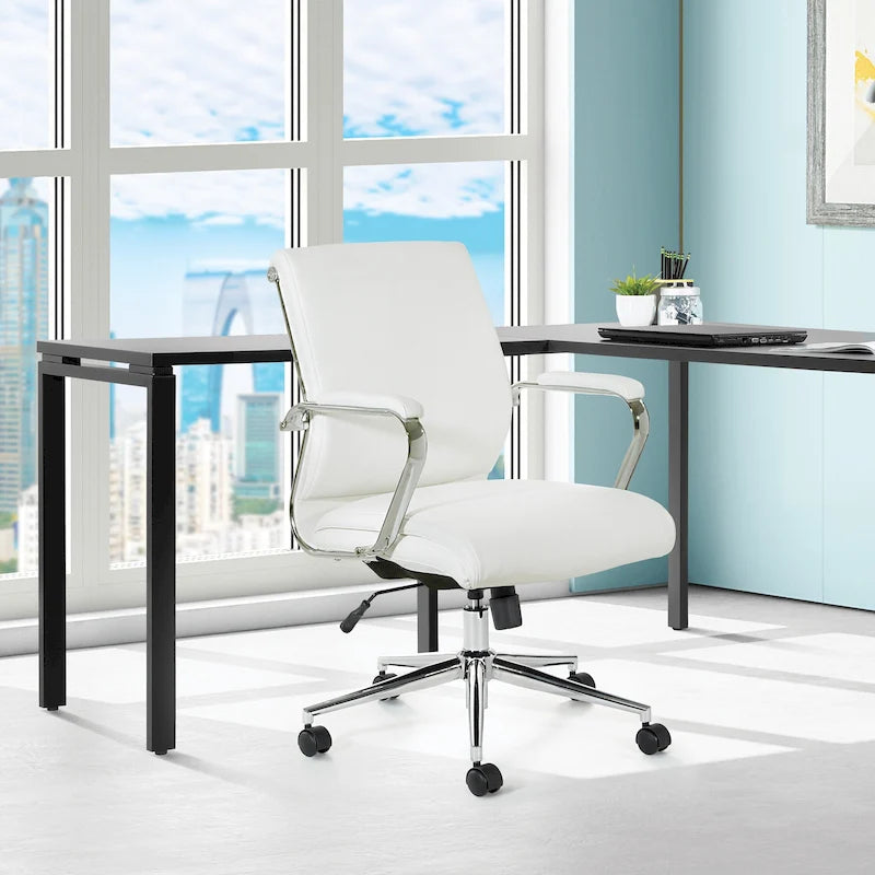 Chaise de bureau en tissu antimicrobien
