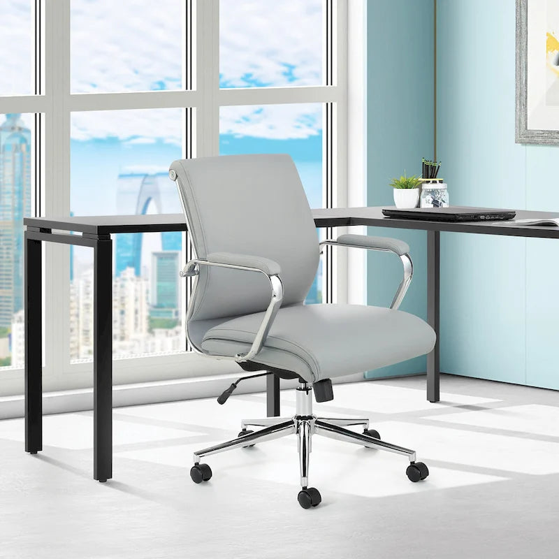 Chaise de bureau en tissu antimicrobien