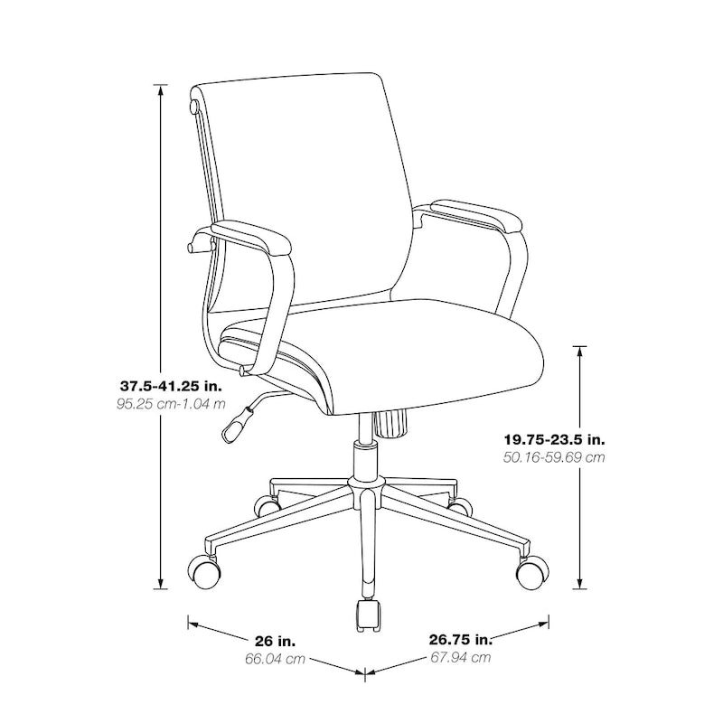 Chaise de bureau en tissu antimicrobien