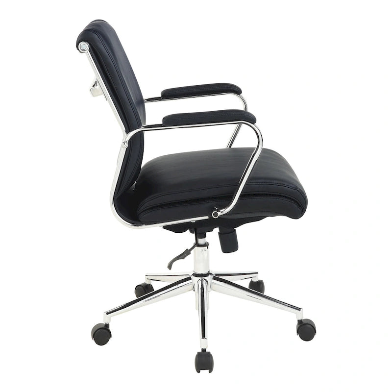Chaise de bureau en tissu antimicrobien