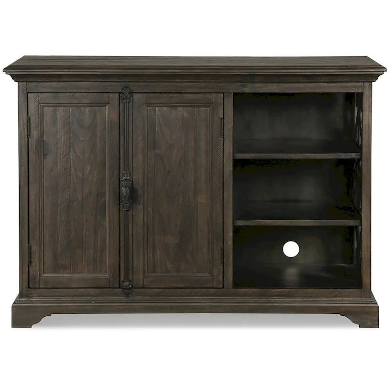 Meuble d'imprimante Poivre Noir vieilli traditionnel