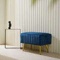 Banc d'entrée moderne rembourré avec assise en velours