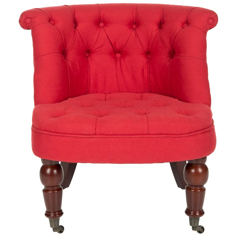 Fauteuil touffeté crème naturel