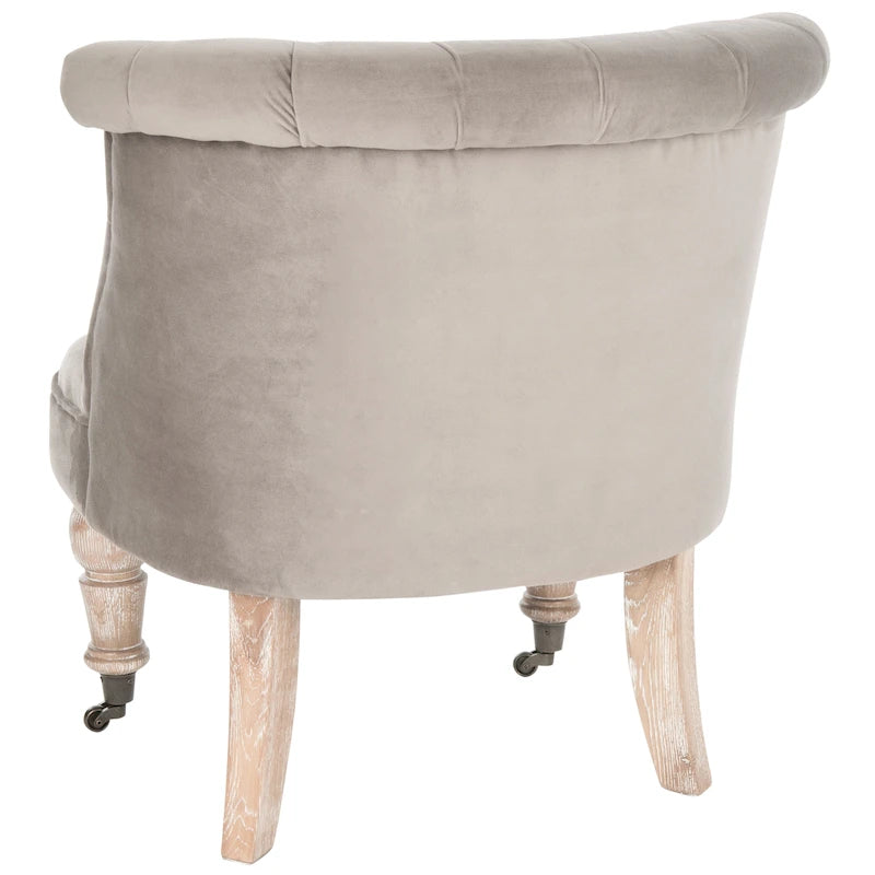 Fauteuil touffeté crème naturel