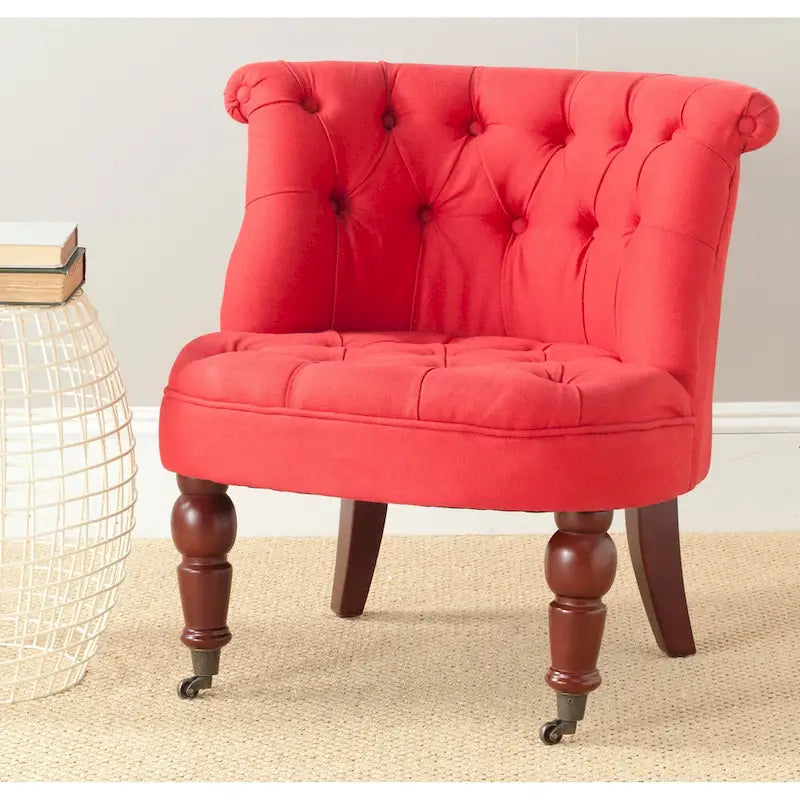 Fauteuil touffeté crème naturel