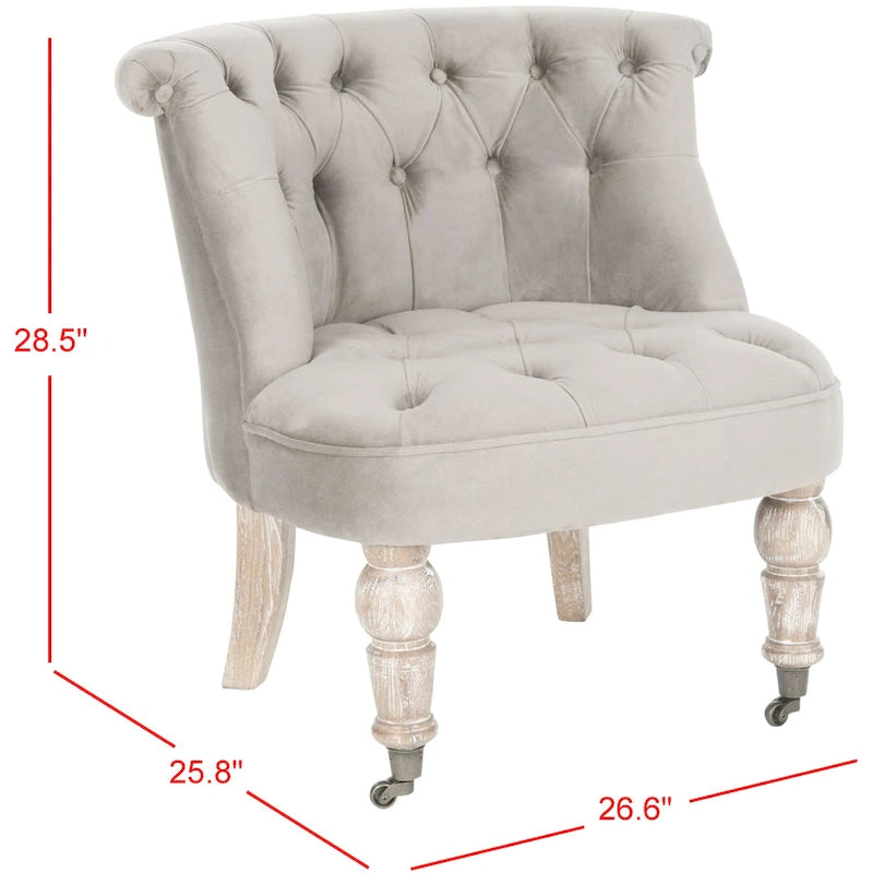 Fauteuil touffeté crème naturel