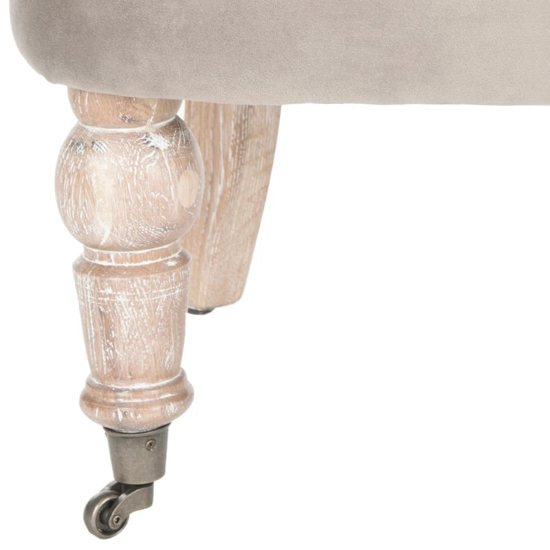 Fauteuil touffeté crème naturel