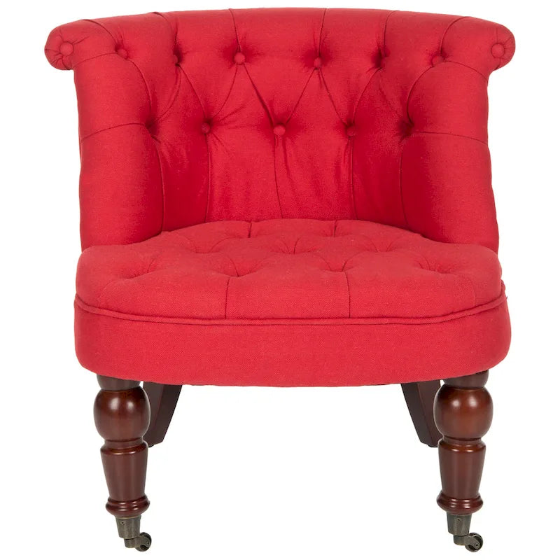 Fauteuil touffeté crème naturel