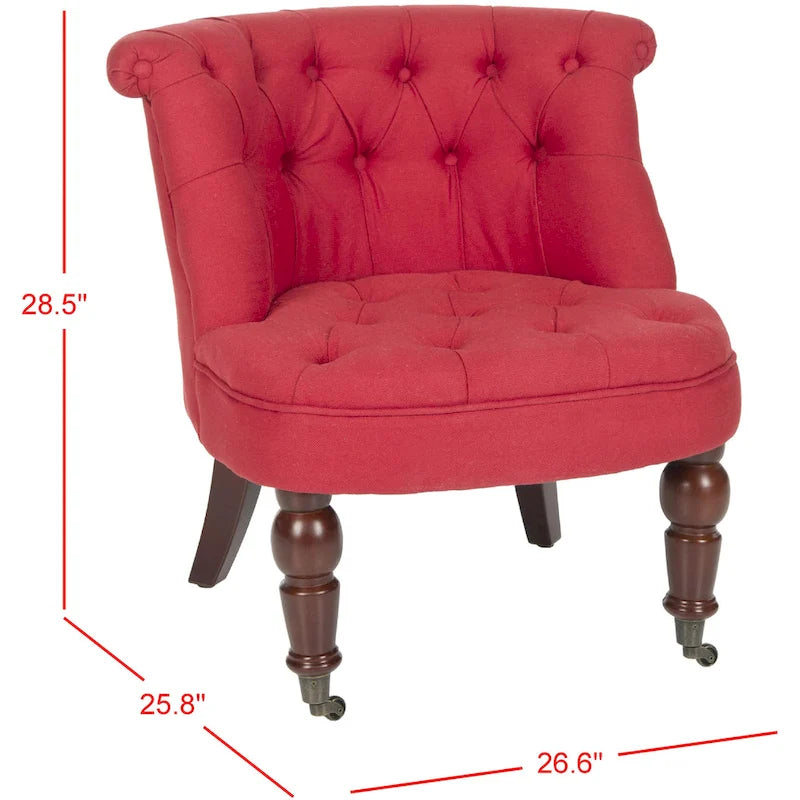Fauteuil touffeté crème naturel
