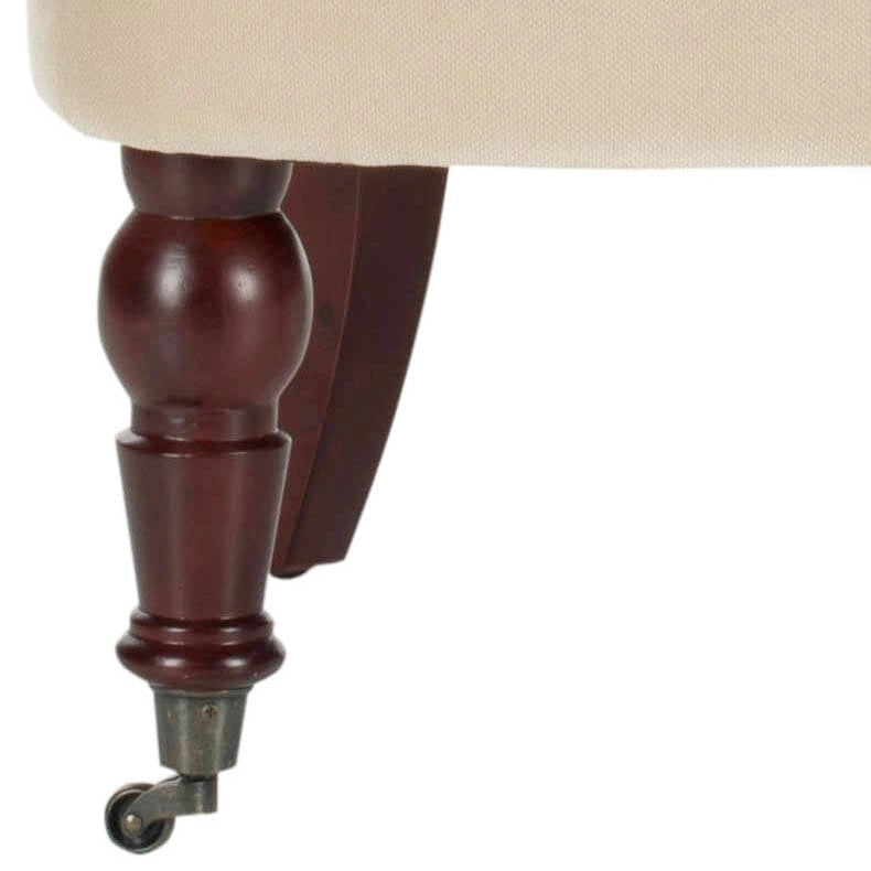 Fauteuil touffeté crème naturel