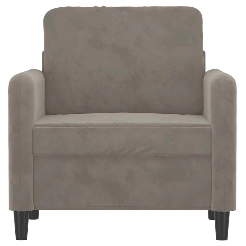 Fauteuil de salon d'appoint rembourré en velours avec accoudoirs