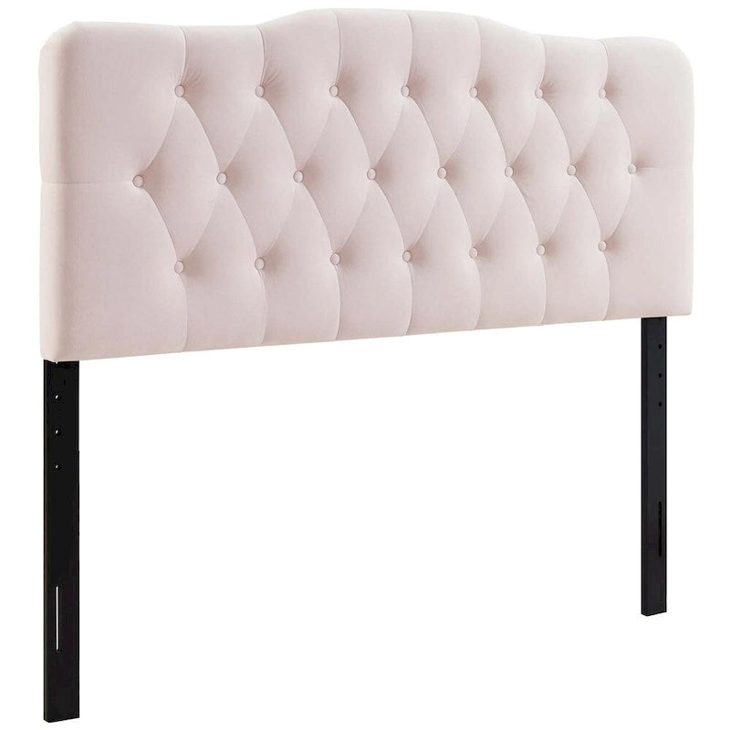 Tête de lit capitonnée en velours Twin Diamond
