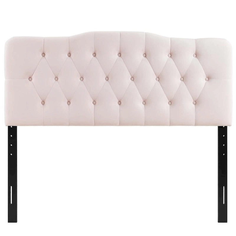 Tête de lit capitonnée en velours Twin Diamond