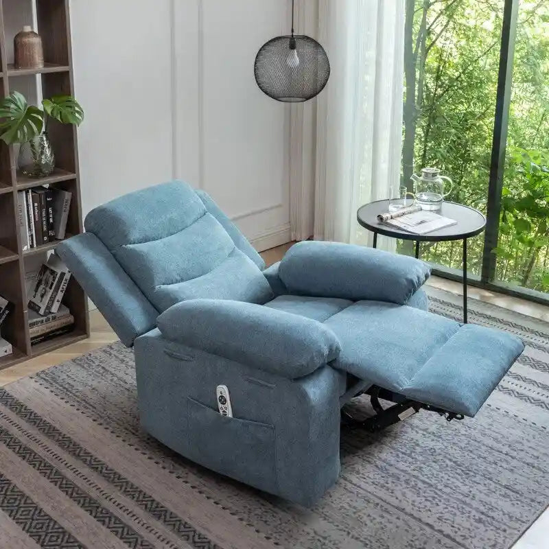 Fauteuil inclinable électrique avec fonction de massage réglable et système de chauffage
