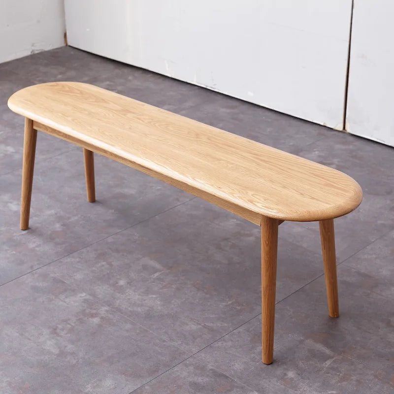 Bois de chêne naturel pour banc de salle à manger