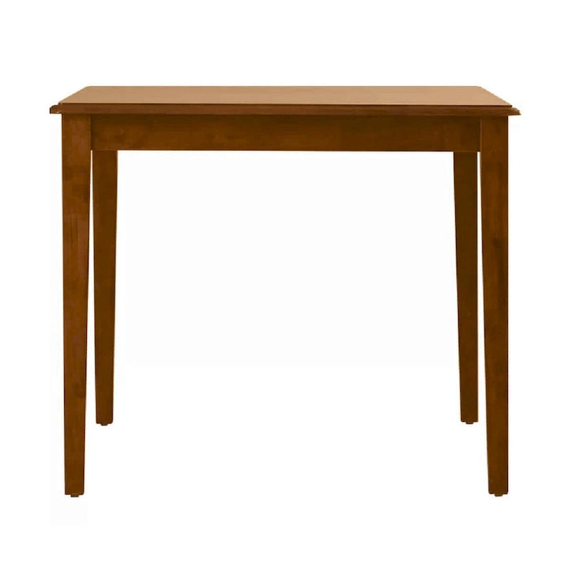 Table à manger rectangulaire, pieds fuselés, brun noyer riche